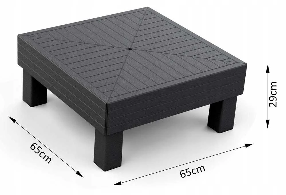 Lauko baldų komplektas Keter Sodo baldų komplektas Elements Balcony Set pilka/light pilka
