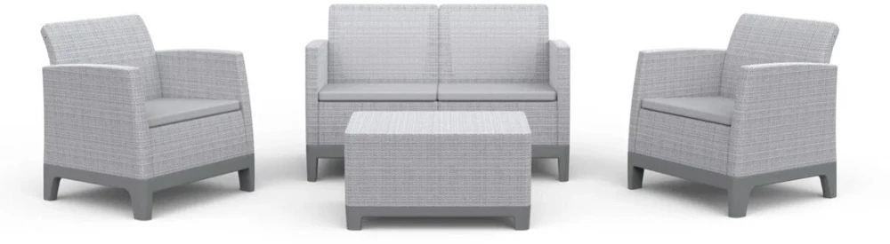 Keter Sodo baldų komplektas Scandi Forma 2 Seater Set light pilkas/dark steel pilkas