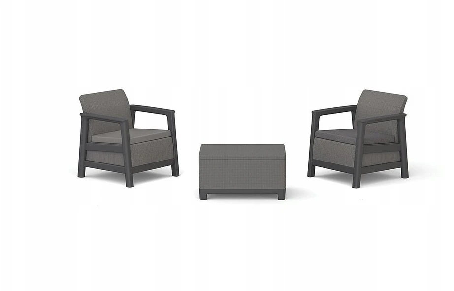 Keter Sodo baldų komplektas Scandi Linea Balcony Set pilka