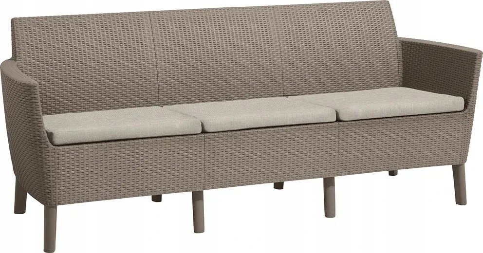 Keter Salemo 3 Seater Sofa beige