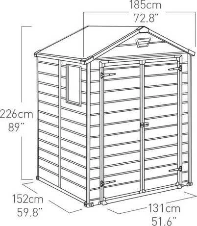 Keter Sodo sandėliukas MANOR 6X5