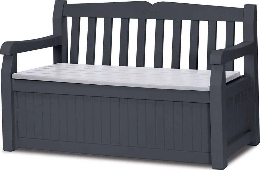 Keter Sodo suoliukas EDEN GARDEN BENCH 265 L, tamsiai pilkas