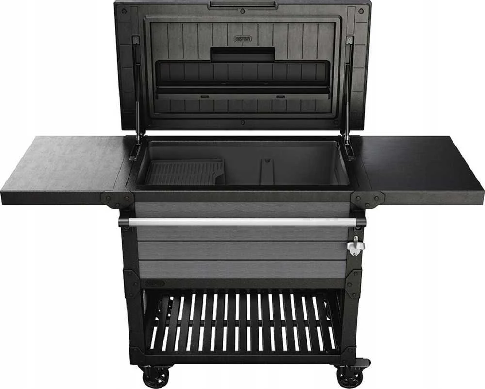 Šaldiklis Keter Patio Cooler & Beverage Cart Pilkas