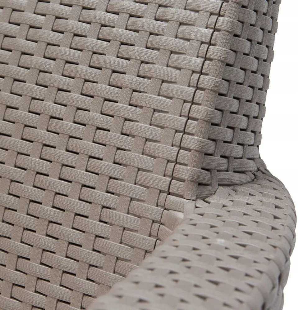 Keter sodo sofa dviems Salemo dvivietė sofa smėlio spalvos