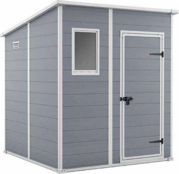 KETER sodo sandėliukas MANOR PENT 6x6 pilka/balta 183,5 x 185 x 200,5cm