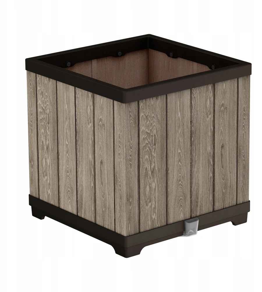 KETER 262635 garden planter ashwood