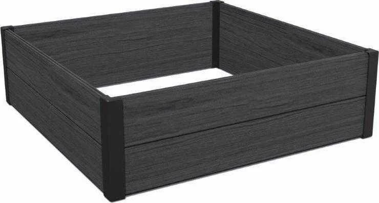 Obrzeże Keter klevo sodo apvadas, plastikinis, pilkas, matmenys 106x106x32, atsparus oro sąlygoms, 249298