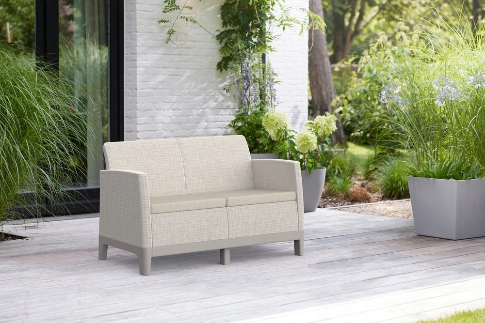 Keter Sodo baldų komplektas Scandi Forma 2 Seater Set pebble pilkas/light beige
