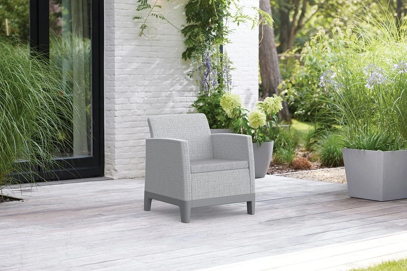 Keter Garden chairs 2 pcs. Scandi Form light pebble pilkas/light beige