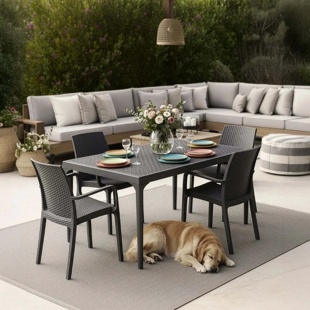 Lauko krėslas Bica Verona Armchair, juoda