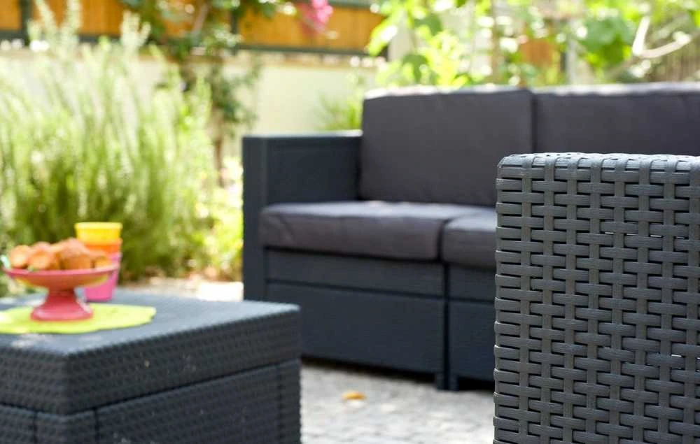 Lauko baldų komplektas Keter PROVENCE SET sodo baldų komplektas - grafitas