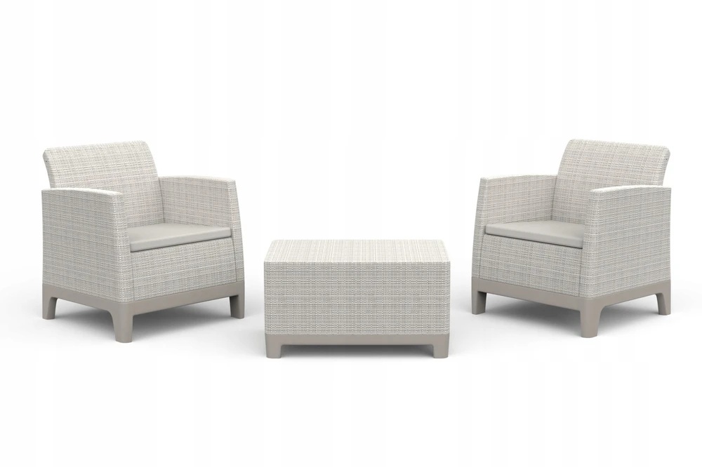 Keter Sodo baldų komplektas Scandi Forma Balcony Set pebble pilkas/light beige
