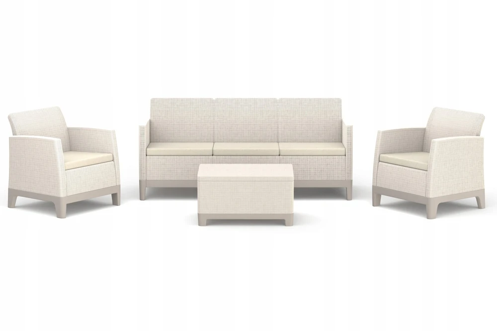 Keter Sodo baldų komplektas Scandi Forma 3 Seater Set pebble pilkas/light beige