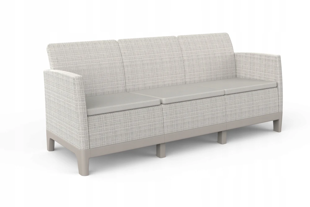 Keter Sodo baldų komplektas Scandi Forma 3 Seater Set pebble pilkas/light beige