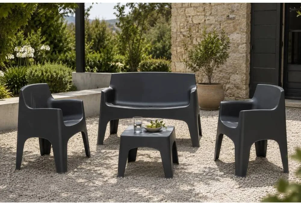Bica Sodo baldų komplektas Set Formentera pilka