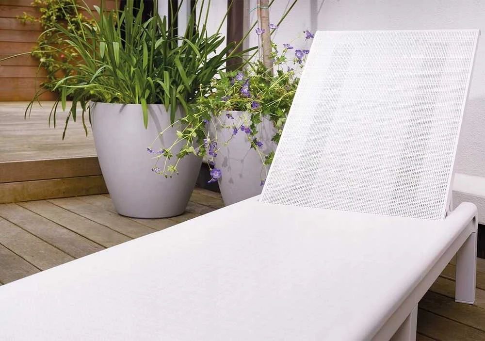 Keter „Mallorca“ treniruoklių kėdė, balta 8711245160337 (Ekspozicinė prekė)