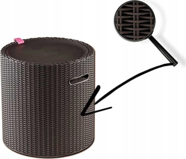 Keter Staliukas sodo Curver Cool Stool ruda su funkcija schowka