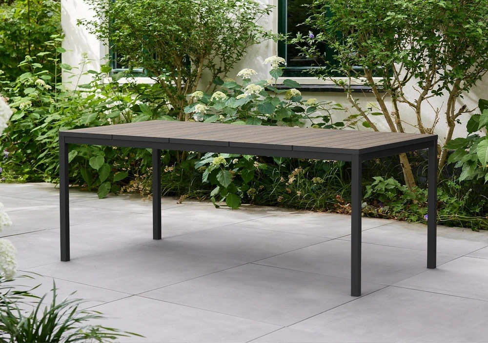 Keter Garden table Deco Porto Nova 200 walnut/juodas