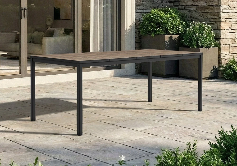 Keter Garden table Deco Porto Nova 200 walnut/juodas