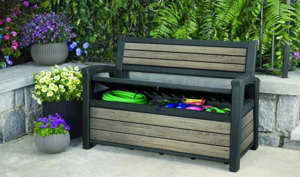KETER DECO GARDEN BENCH 227 l ASHWOOD sodo suoliukas