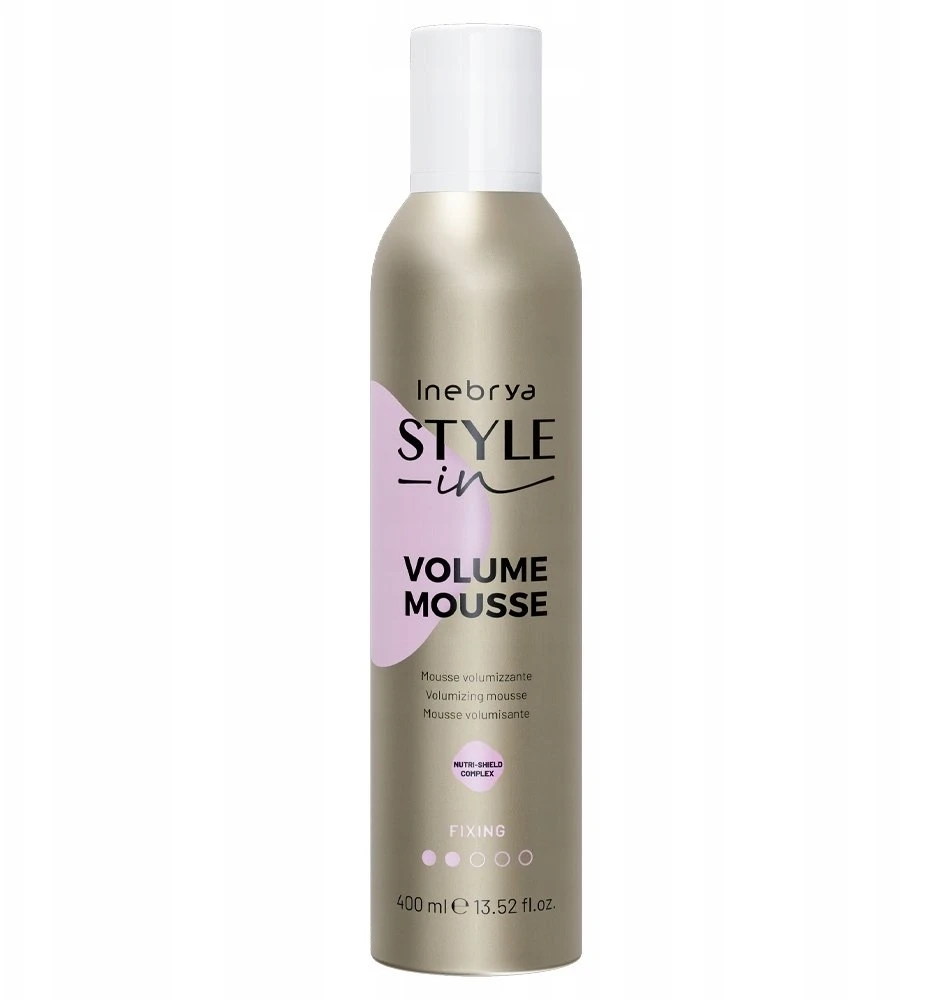 Inebrya Style-In Volume Mousse apimties suteikiančios plaukų putos, 400 ml