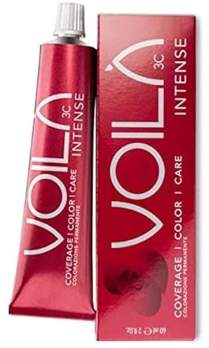 Intercosmo Voila 3C Intense Permanent Hair Dye 6.00 Dark Mediterranean Skirtas šviesiems plaukams, 60 ml