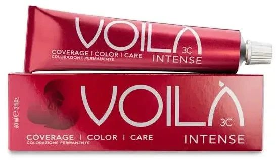 Intercosmo Voila 3C Intense Permanent Hair Dye 8.00 Light Mediterranean Skirtas šviesiems plaukams, 60 ml