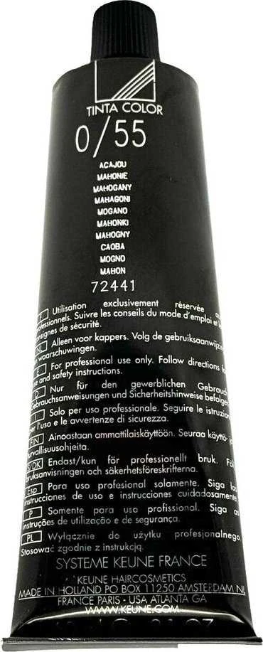 Keune Tinta Color ilgalaikiai plaukų dažai 0/55 raudonmedžio, 60 ml