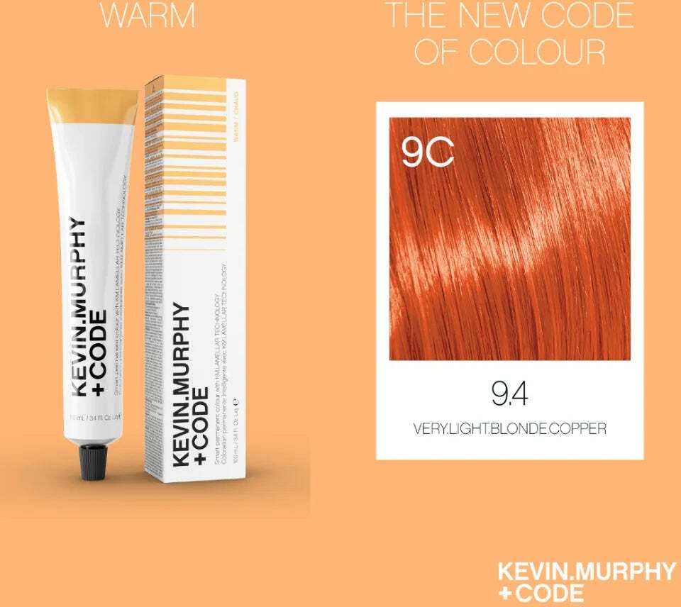 Kevin Murphy +Code Permanent Hair Dye 9.4/9C Copper, 100 ml