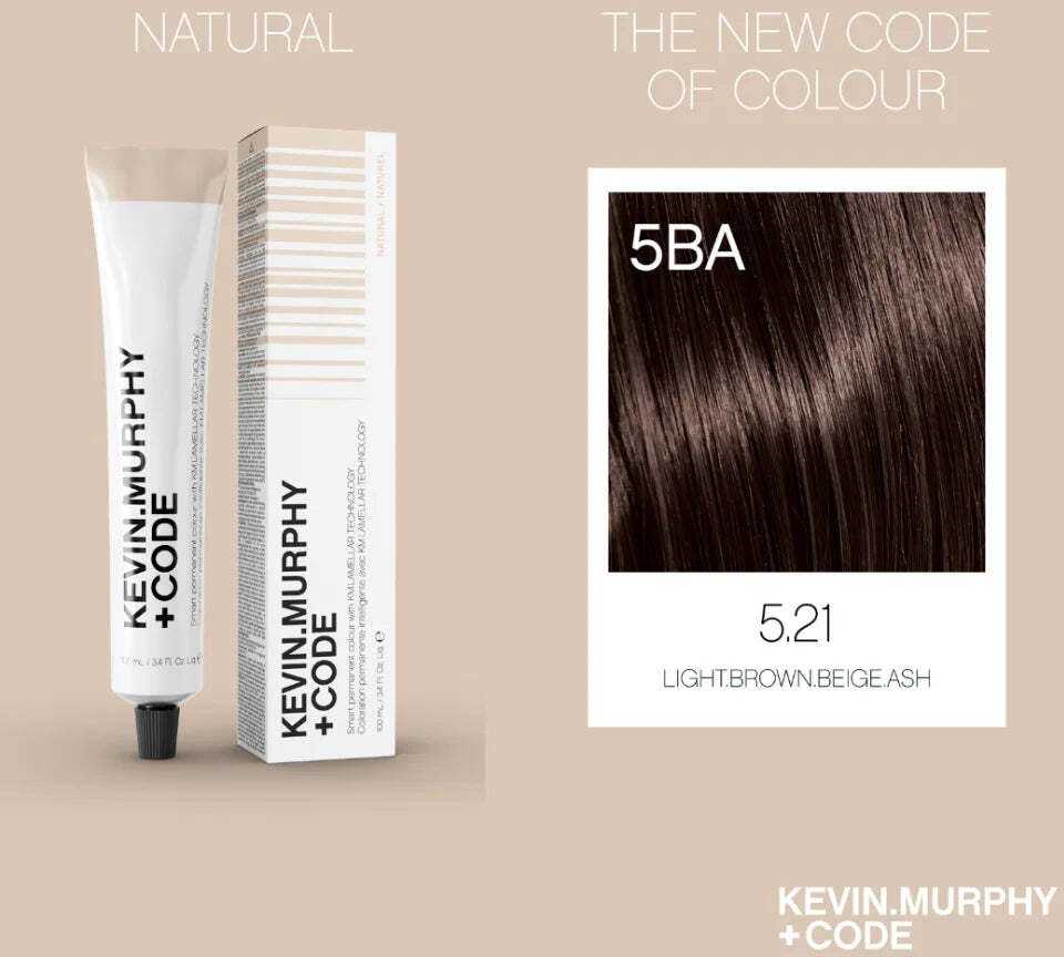 Kevin Murphy +Code Permanent Hair Dye 5.21/5BA rusvai gelsvas Ash, 100 ml