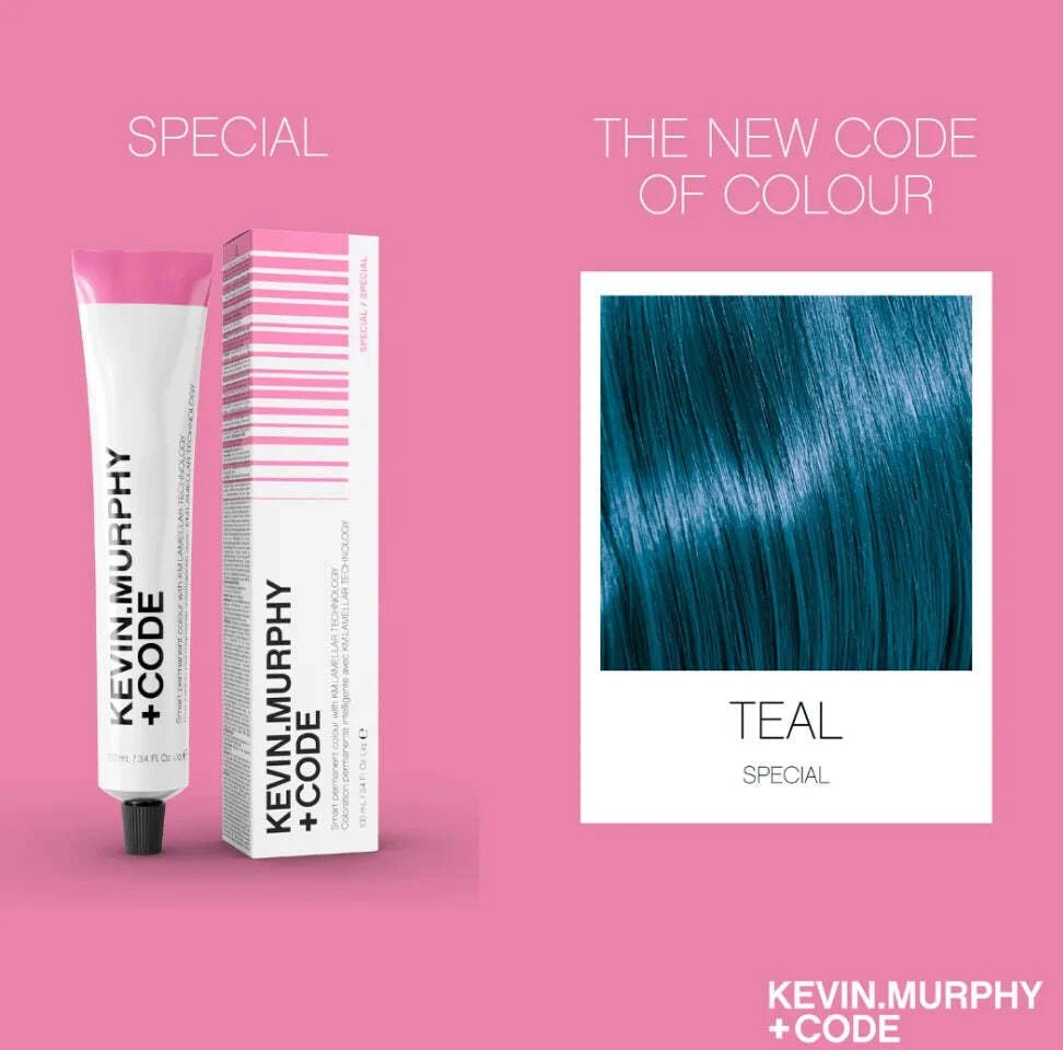 Kevin Murphy +Code Permanent Hair Dye Teal Booster, 100 ml