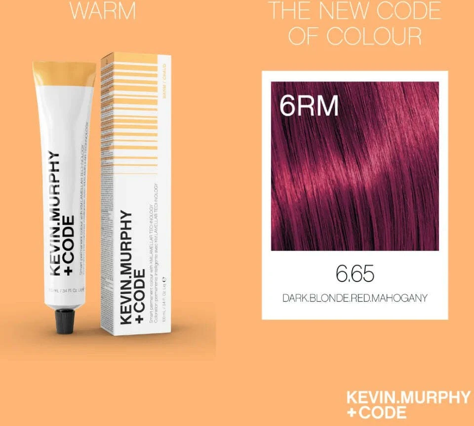 Kevin Murphy +Code nuolatiniai plaukų dažai 6.65, 100 ml