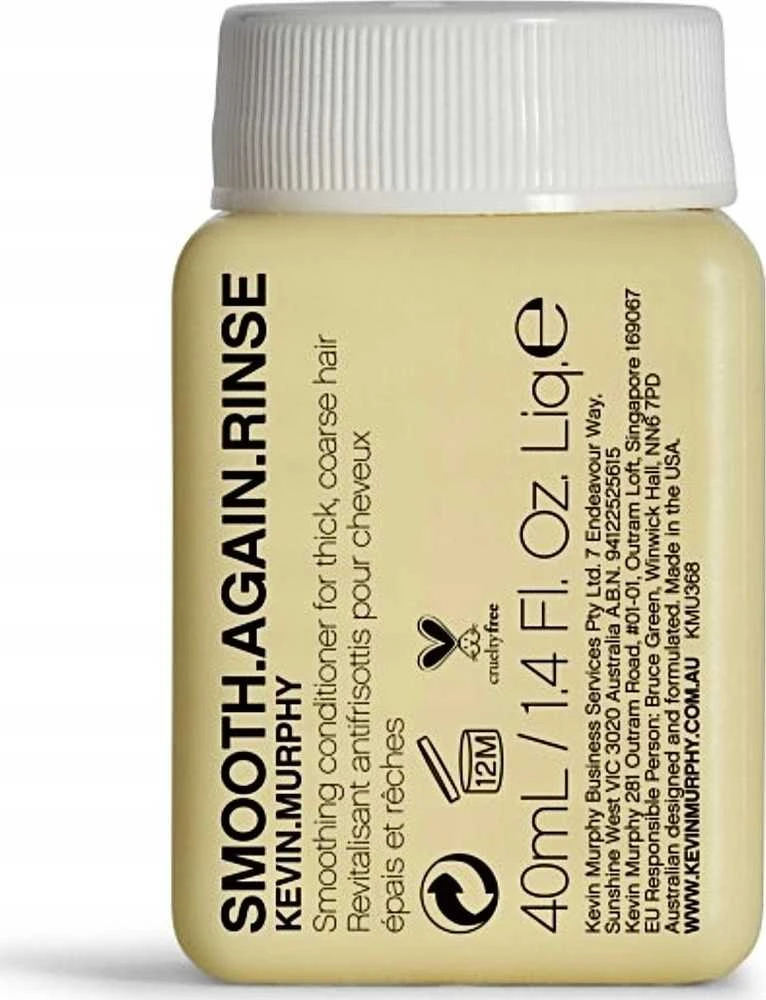 Kevin Murphy „Smooth Again Rinse“ plaukų kondicionierius, skirtas glotninimui, 40 ml