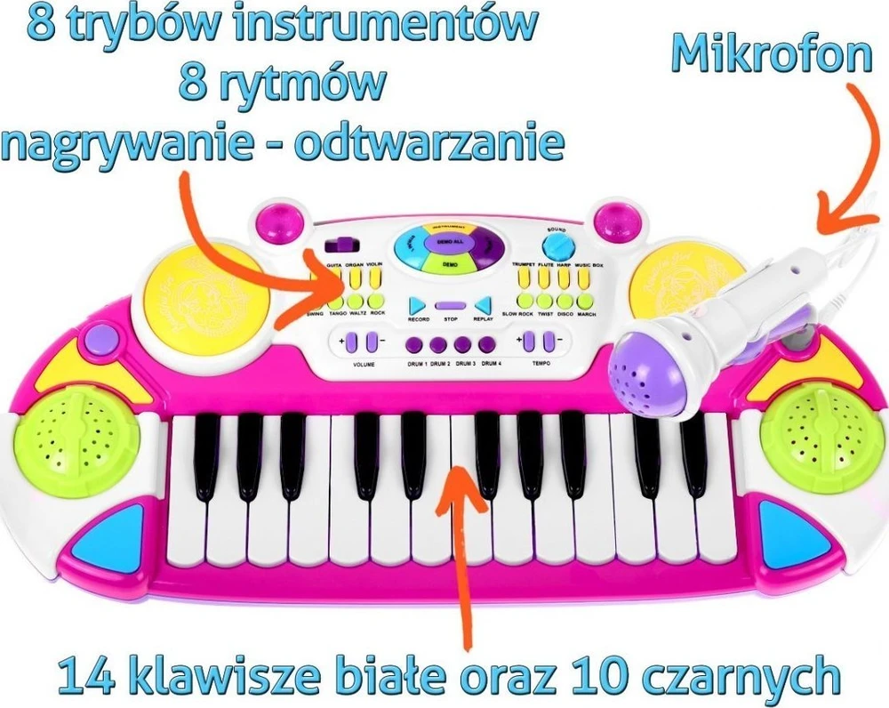 Ramiz Elektroninė 2 oktavų klaviatūra vaikams