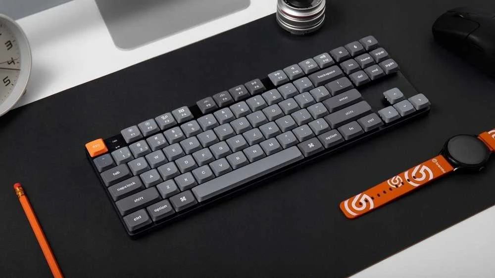 Klaviatūra Keychron K1 Max 80% TKL Raudona Switch Hot-Swap Juodas