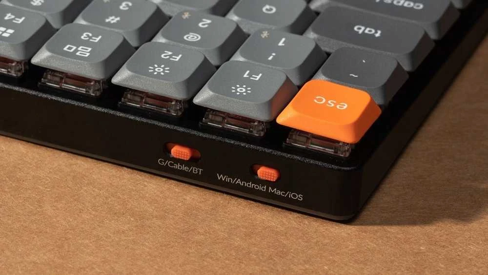 Klaviatūra Keychron K1 Max 80% TKL Raudona Switch Hot-Swap Juodas