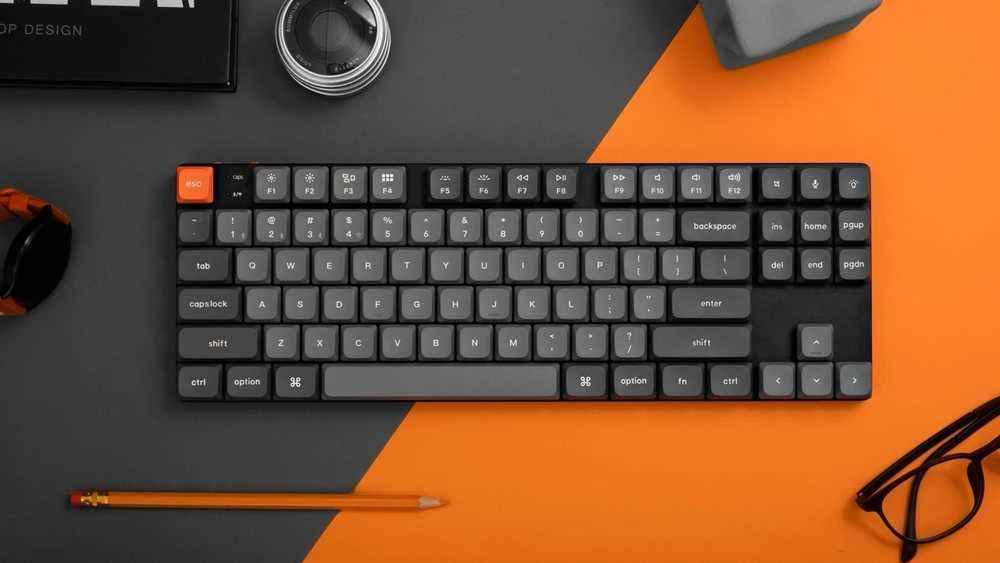 Klaviatūra Keychron K1 Max 80% TKL Raudona Switch Hot-Swap Juodas