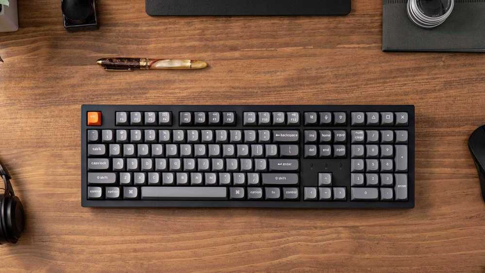 Keychron K10 Max QMK/VIA RGB – US išdėstymas – Super Banana (K10M-H4) Belaidė Žaidimų Klaviatūra