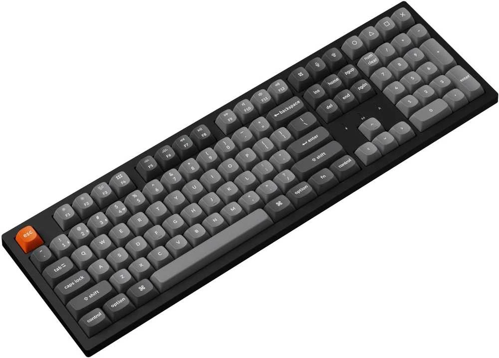 Keychron K10 Max Wireless (K10M-H1) - US išdėstymas - Hot-Swappable Super Raudona Switches - Juodas (Juoda) Mechaninė Belaidė Žaidimų Klaviatūra