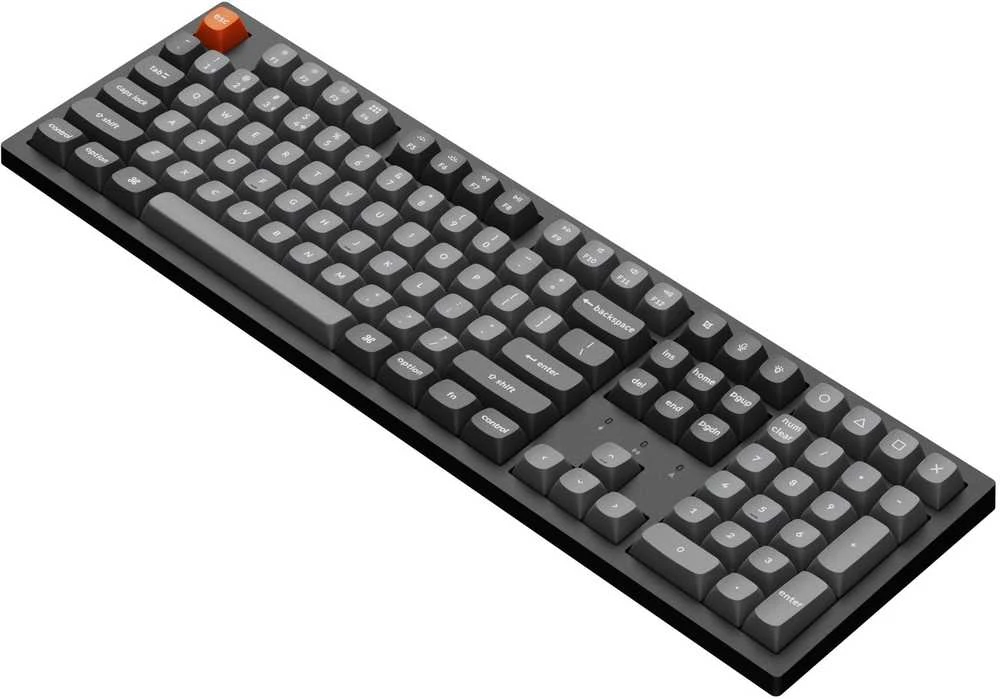 Keychron K10 Max Wireless (K10M-H1) - US išdėstymas - Hot-Swappable Super Raudona Switches - Juodas (Juoda) Mechaninė Belaidė Žaidimų Klaviatūra