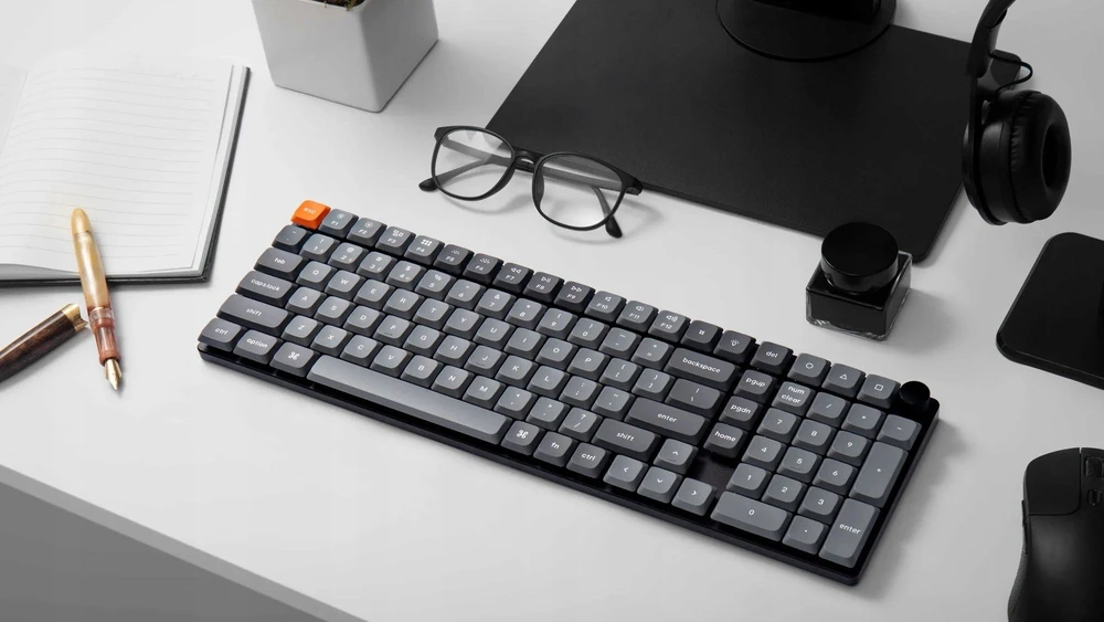 Klaviatūra Keychron K17 Max (Juoda) - Gateron Raudona Switches