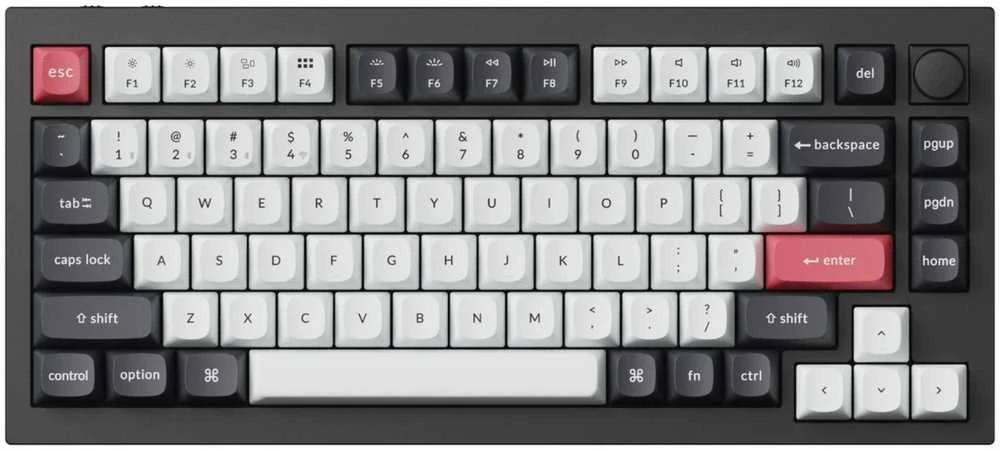 Keychron Q1 HE 75% belaidė magnetinė klaviatūra (Q1H-M1)