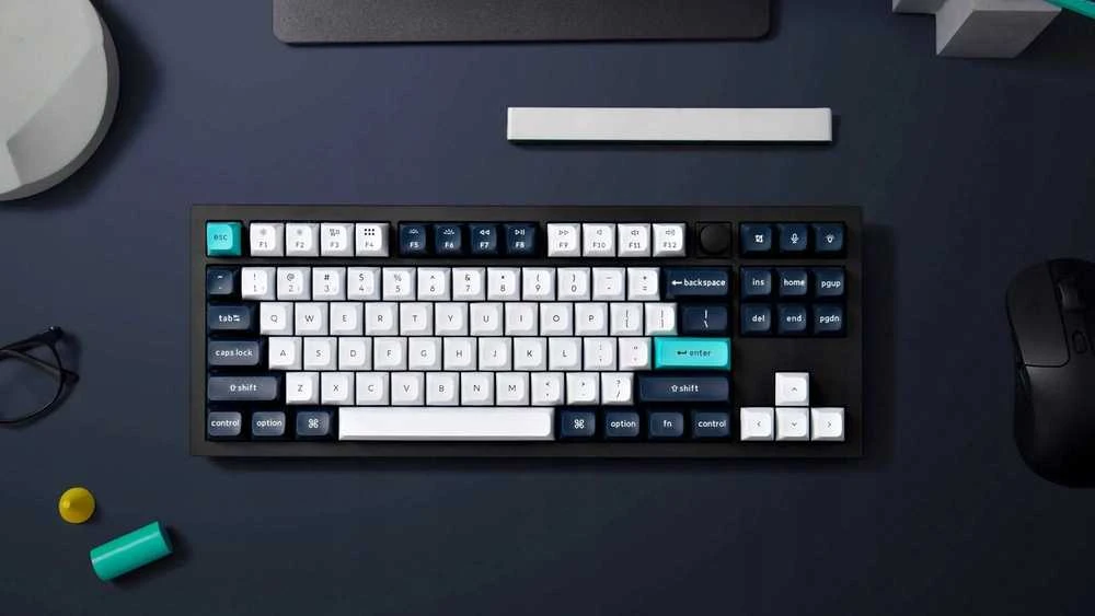 Klaviatūra Keychron Q3 Max 80% TKL Brown Switch Carbon Juodas