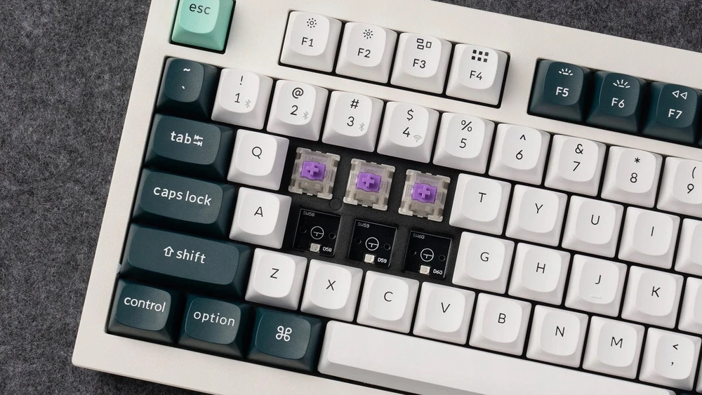 Klaviatūra Keychron Q5 Magnetinė Hall Effect (Shell Baltas) - Gateron Magnetic Nebula Switches