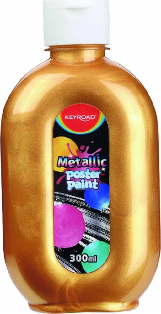 Keyroad metaliniai plakatai dažai 300ml sidabriniai