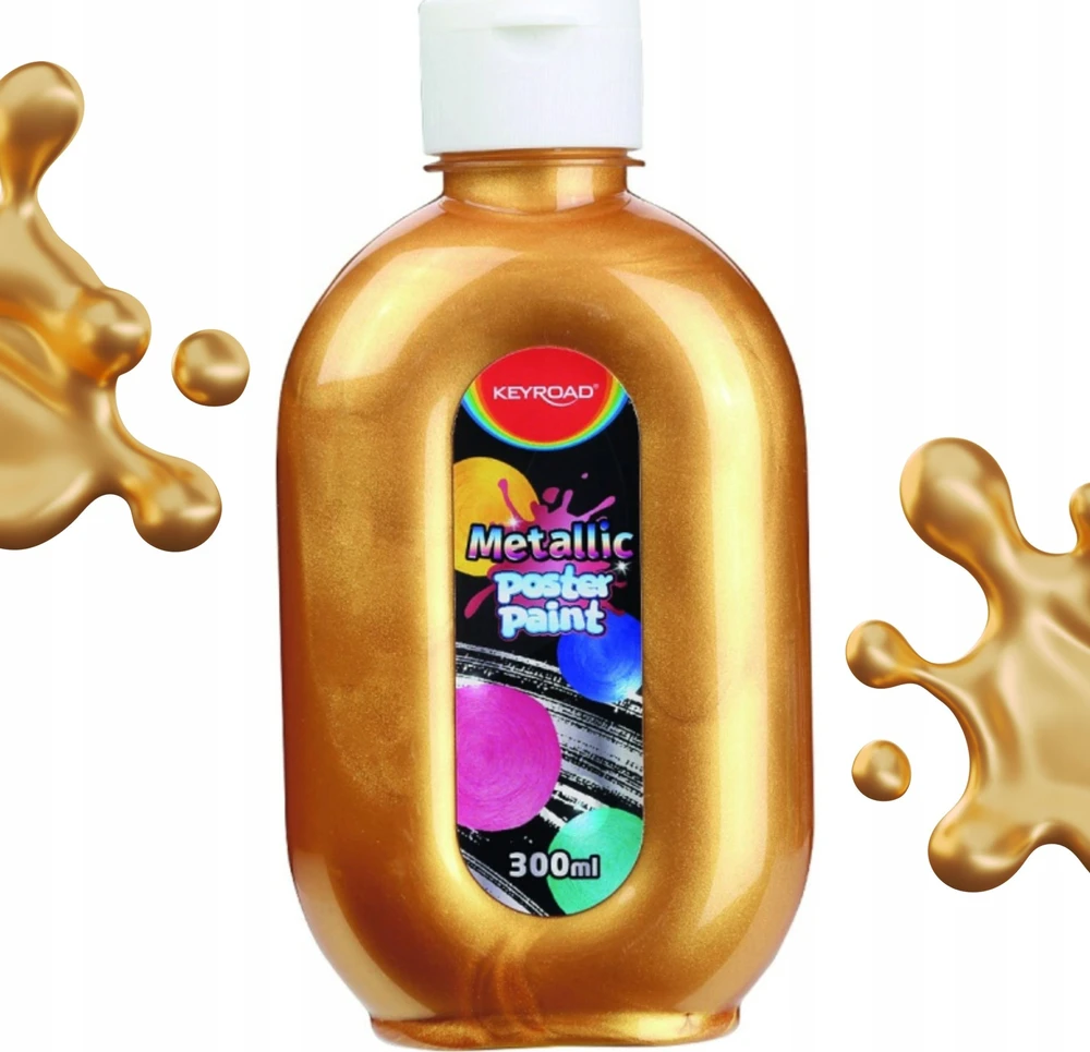 Keyroad metaliniai plakatai dažai 300ml sidabriniai