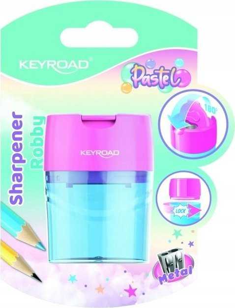 Plastikinis galąstuvas pastelinės spalvos dvigubas konteineris Mix - Keyroad