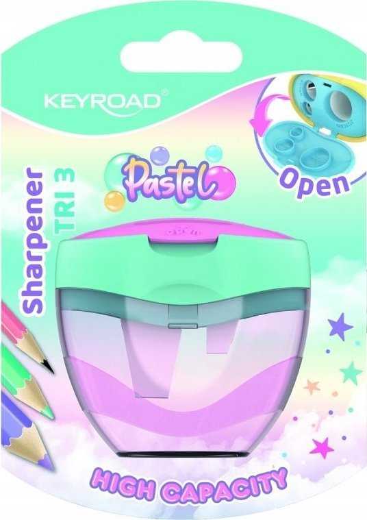 Trigubas galąstuvas su pasteliniu konteineriu - Keyroad