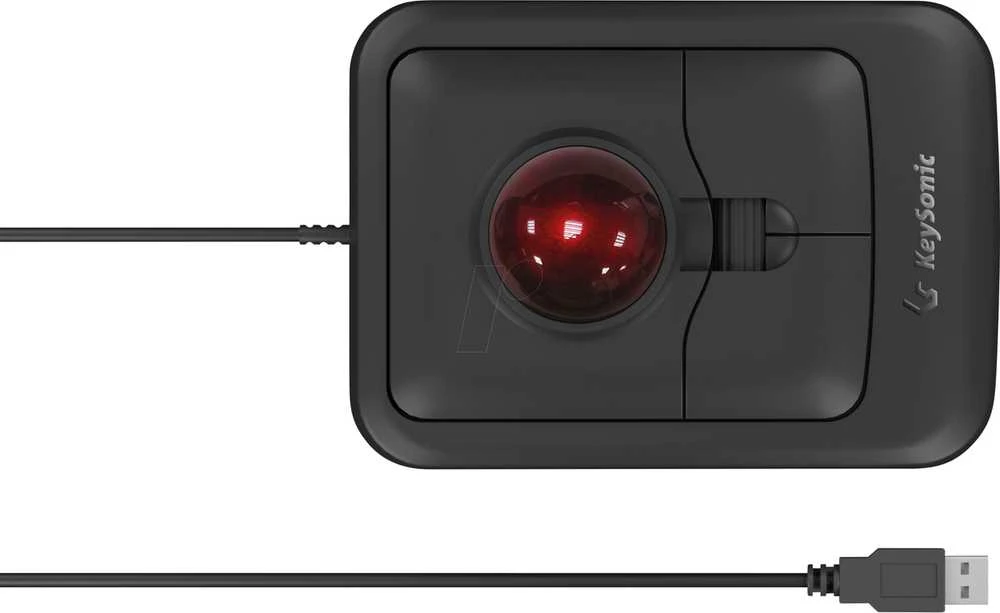 Pelė Keysonic KeySonic MSM KSM-4006-UT su laidu Trackball-Pelė juoda