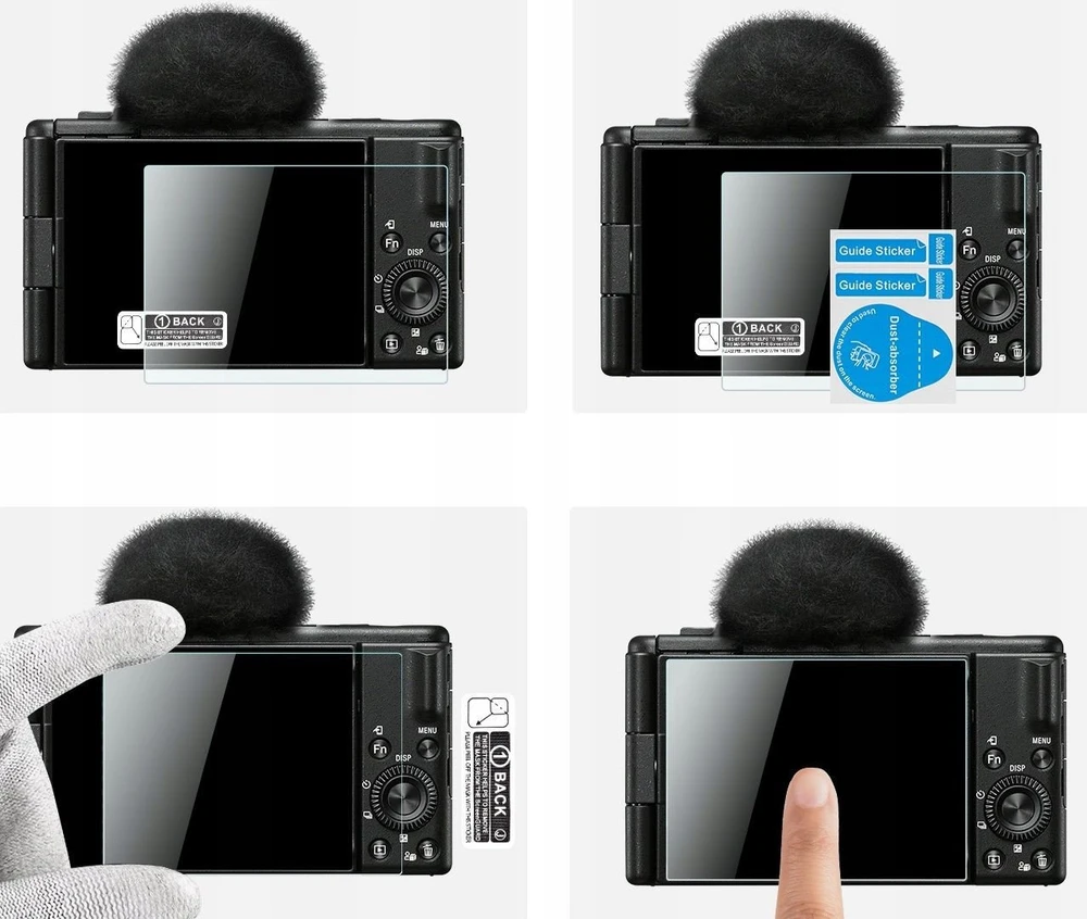 3 vnt. 9 colių stiklinių ekrano apsaugų rinkinys, skirtas „Sony Zv-1“, „Zv-1 Ii“, „Zv-e10“ / Kf Concept / Sku.2195 /
